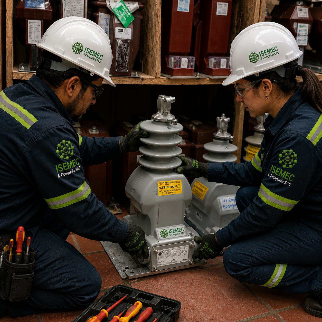 Equipo técnico ISEMEC en campo